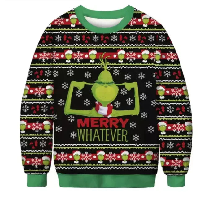 Ugly Grinch Christmas Sweater